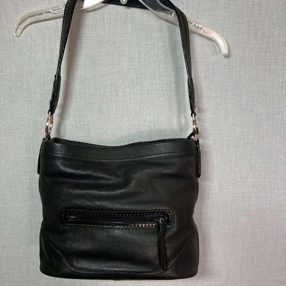 Brighton Black Patchwork Shoulder Bag - image 4